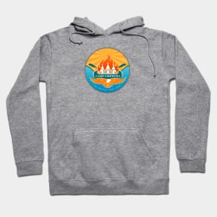 Camp Chippewa Wednesday Addams Inspired Eagle and Canoe Fan Logo Hoodie